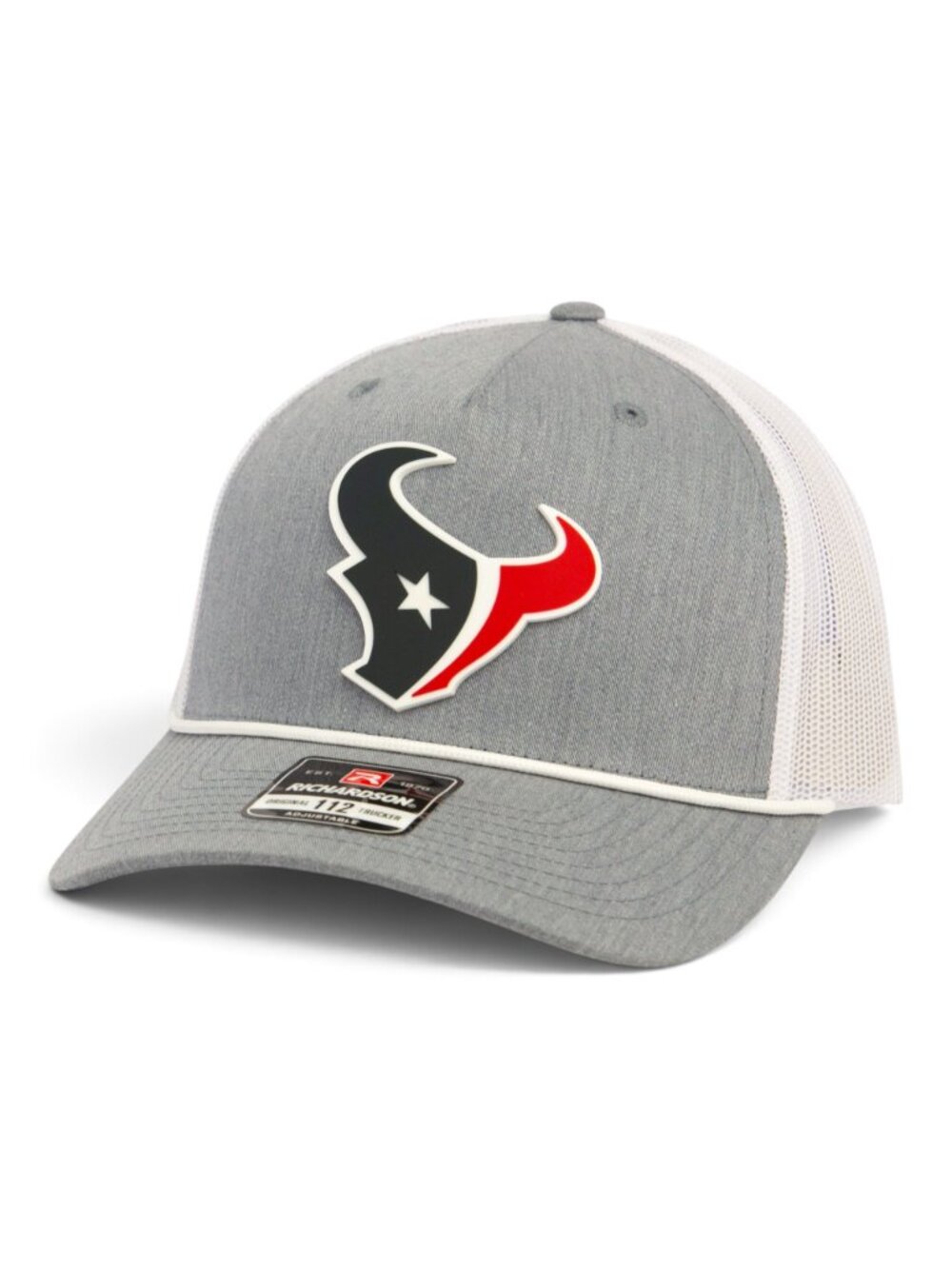 Houston Texans 3D Snapback Trucker Rope Hat- Heather Grey/ White